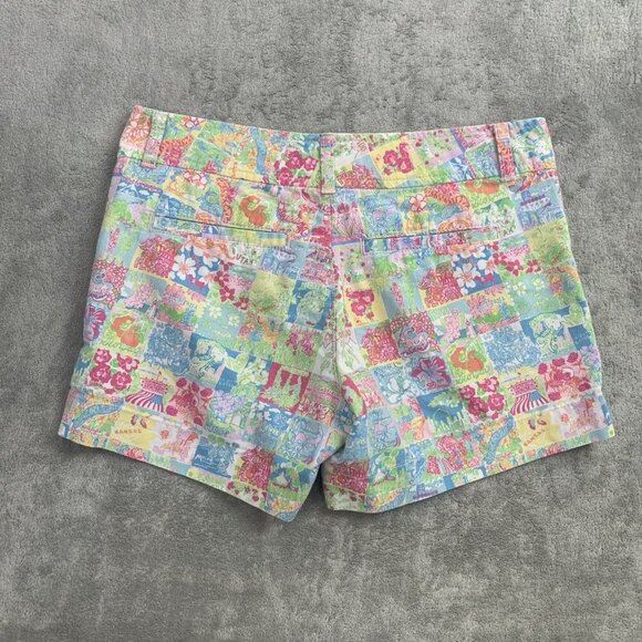 Lilly Pulitzer Shorts Womens Size 2 Pop Up State of Mind Callahan Knit Casual 5” - Picture 8 of 9